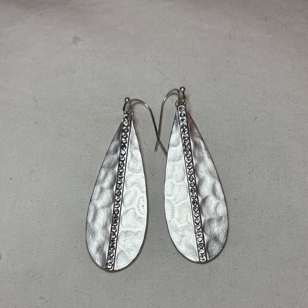 Elegant Silver Teardrop Earrings